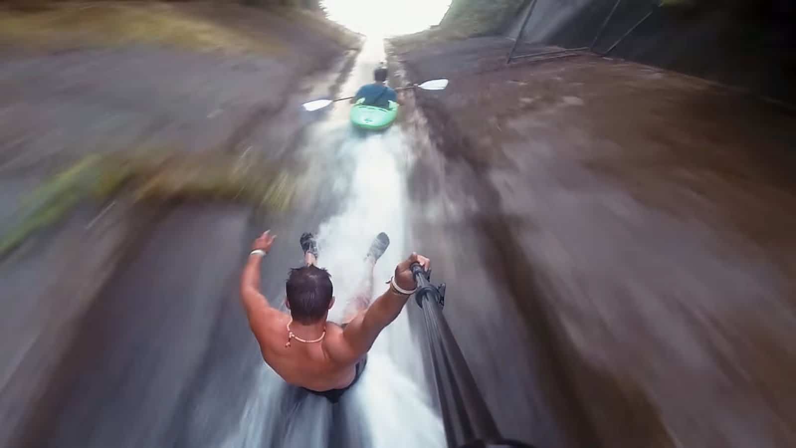 Kayaking Down a SEWAGE DRAIN